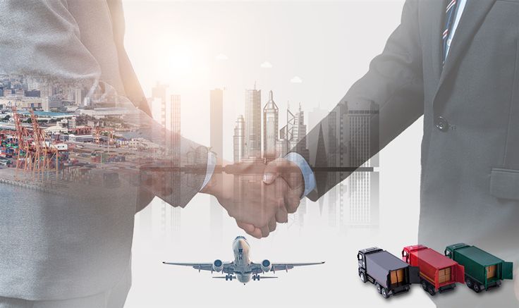 Ilustrasi perdagangan global.