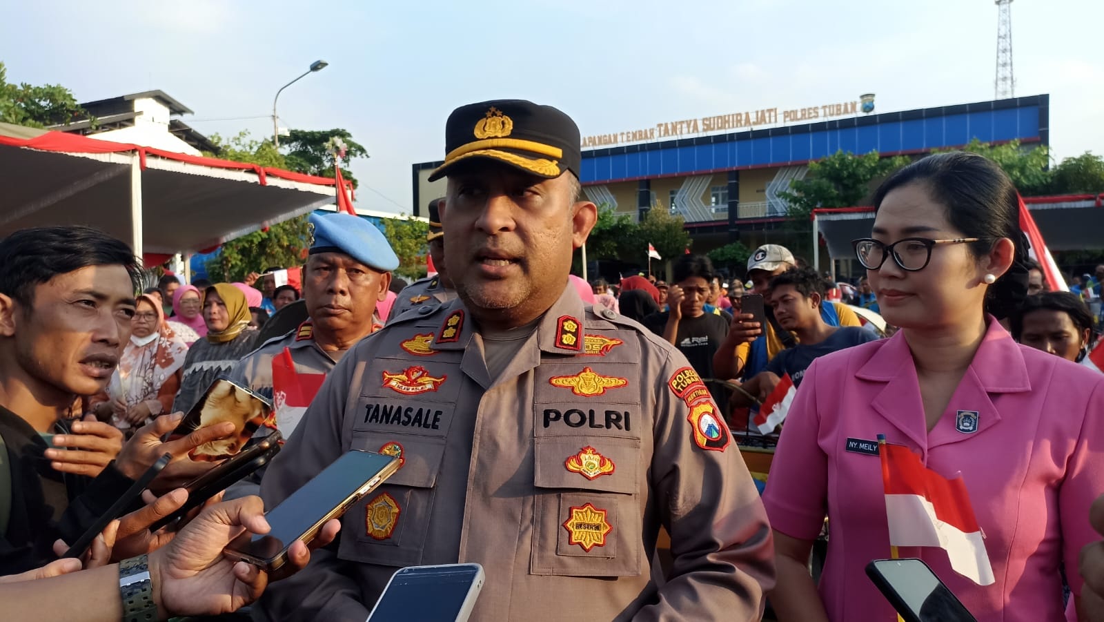 Momen AKBP William Cornelis Tanasale, eks Kapolres Tuban ketika masih menjabat dan melakukan kegiatan di Mapolres Tuban.