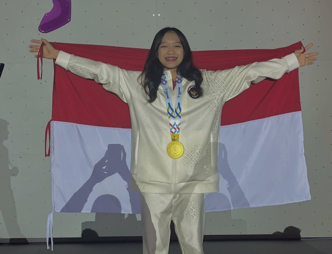 Alma Ariella Tsany, usai mengukuhkan emas SEA Games Thailand.
