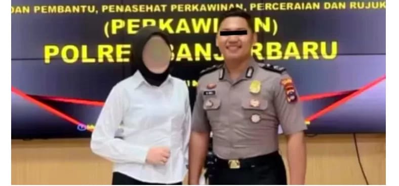 Foto Bribda Muhammad Seili bersama tunangannya