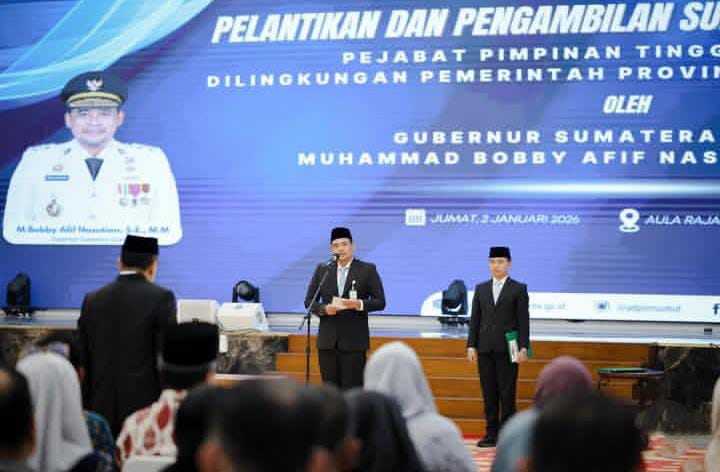 Gubernur Sumut, Bobby Nasution melantik 4 penjabat