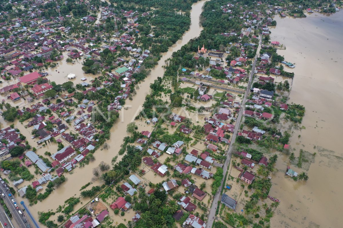 Foto banjir di Aceh Utara.