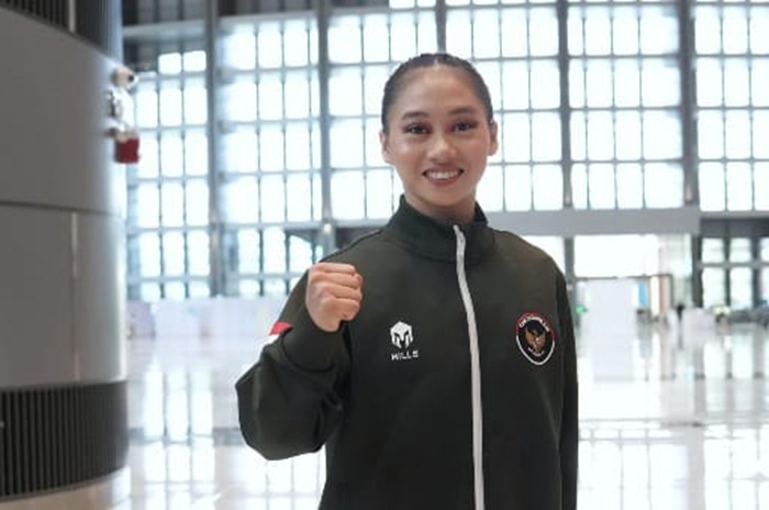 Patricia Geraldine, debut di SEA Games Thailand langsung mendapat emas.