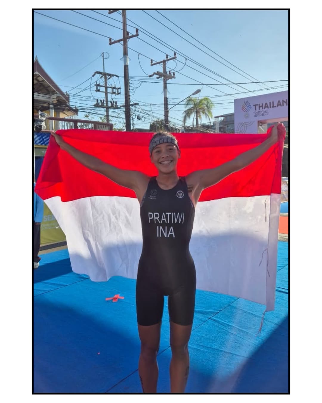 Atlet triathlon Indonesia Martina Ayu Pratiwi tampil luar biasa di SEA Games 2025