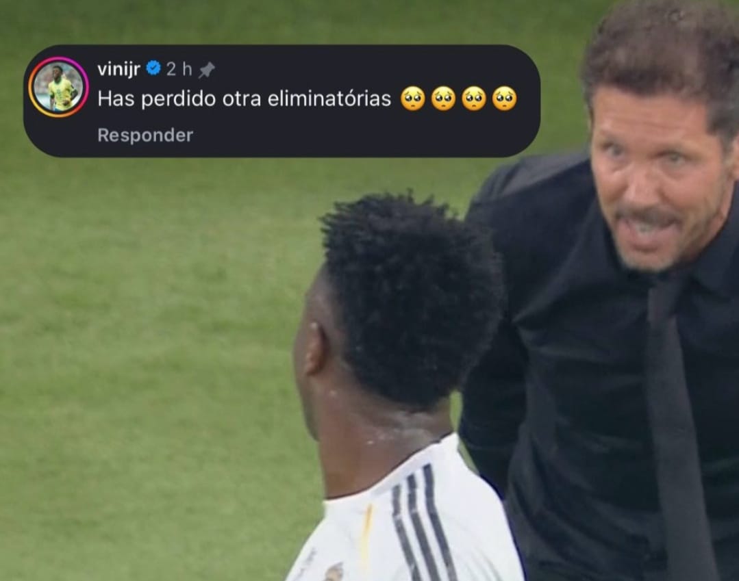 Pertengkaran Vinicius Jr dan Diego Simeone berlanjut di dunia Maya