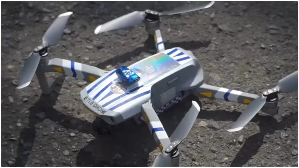 Ilustrasi drone ETLE