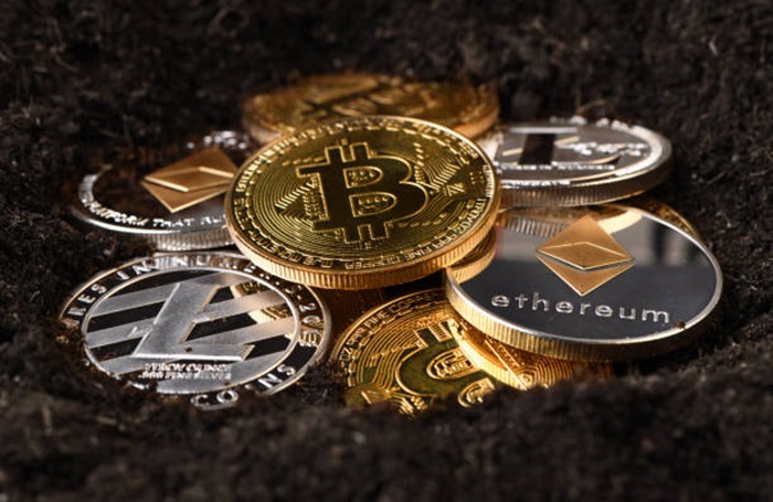Ilustrasi koin crypto
