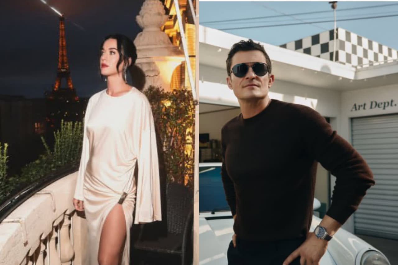 Kolase Foto Katy Perry dan Orlando bloom