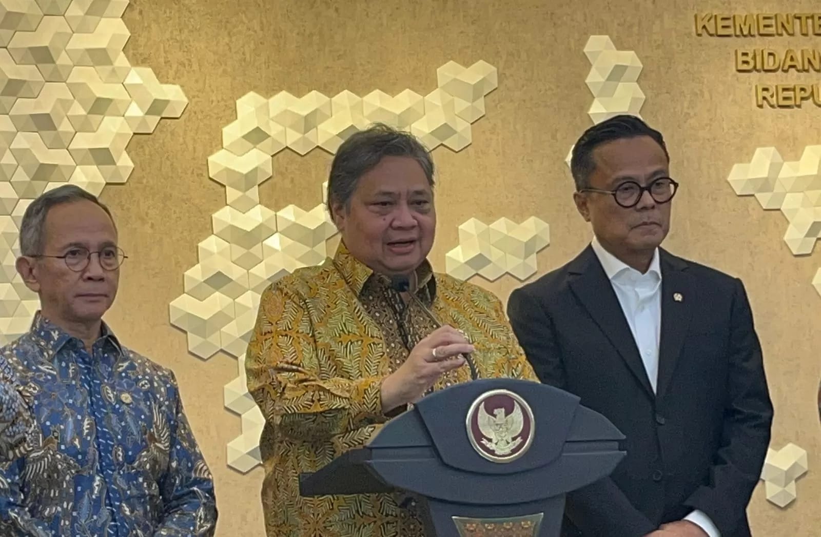 Menteri Koordinator bidang Perekonomian Airlangga Hartanto