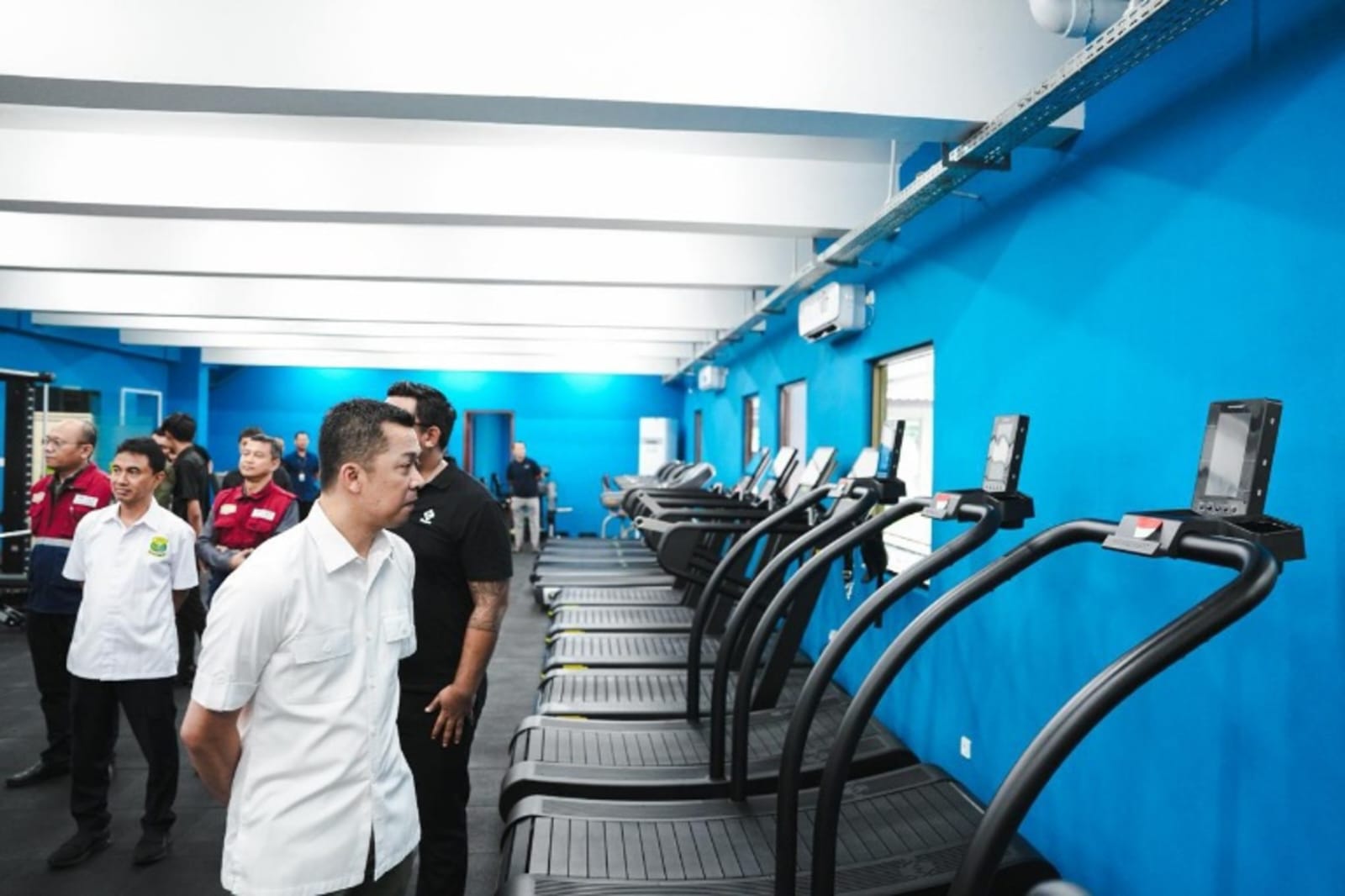 Fasilitas gym baru di PBSI yang diresmikan Wamenpora, Taufik Hidayat.