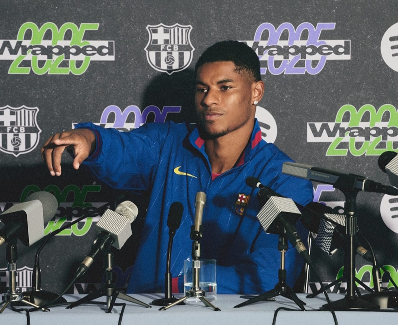 Penyerang Barcelona, Marcus Rashford