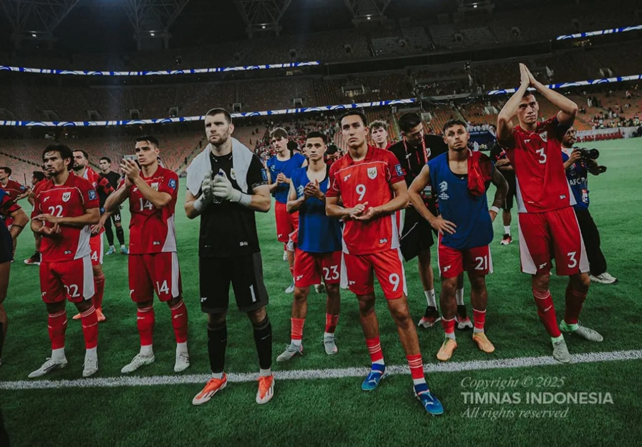 Ilustrasi pemain Timnas Indonesia saat kualifikasi piala dunia lalu