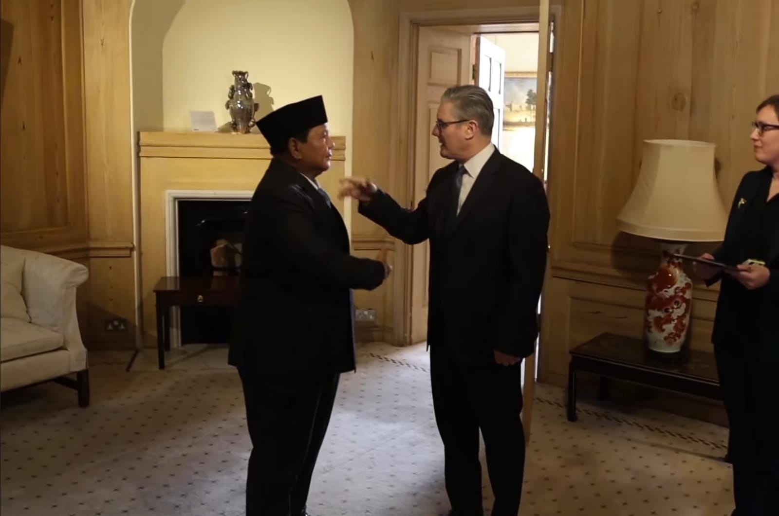 Presiden Prabowo Saat Bertemu Dengan PM Inggris
