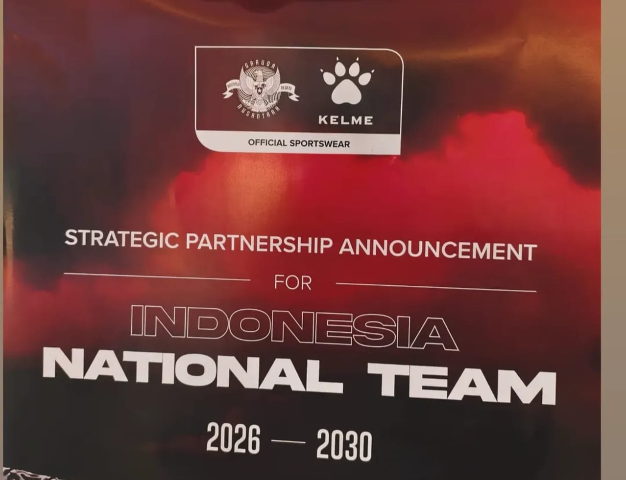 Ilustrasi launching Apparel timnas Kelme