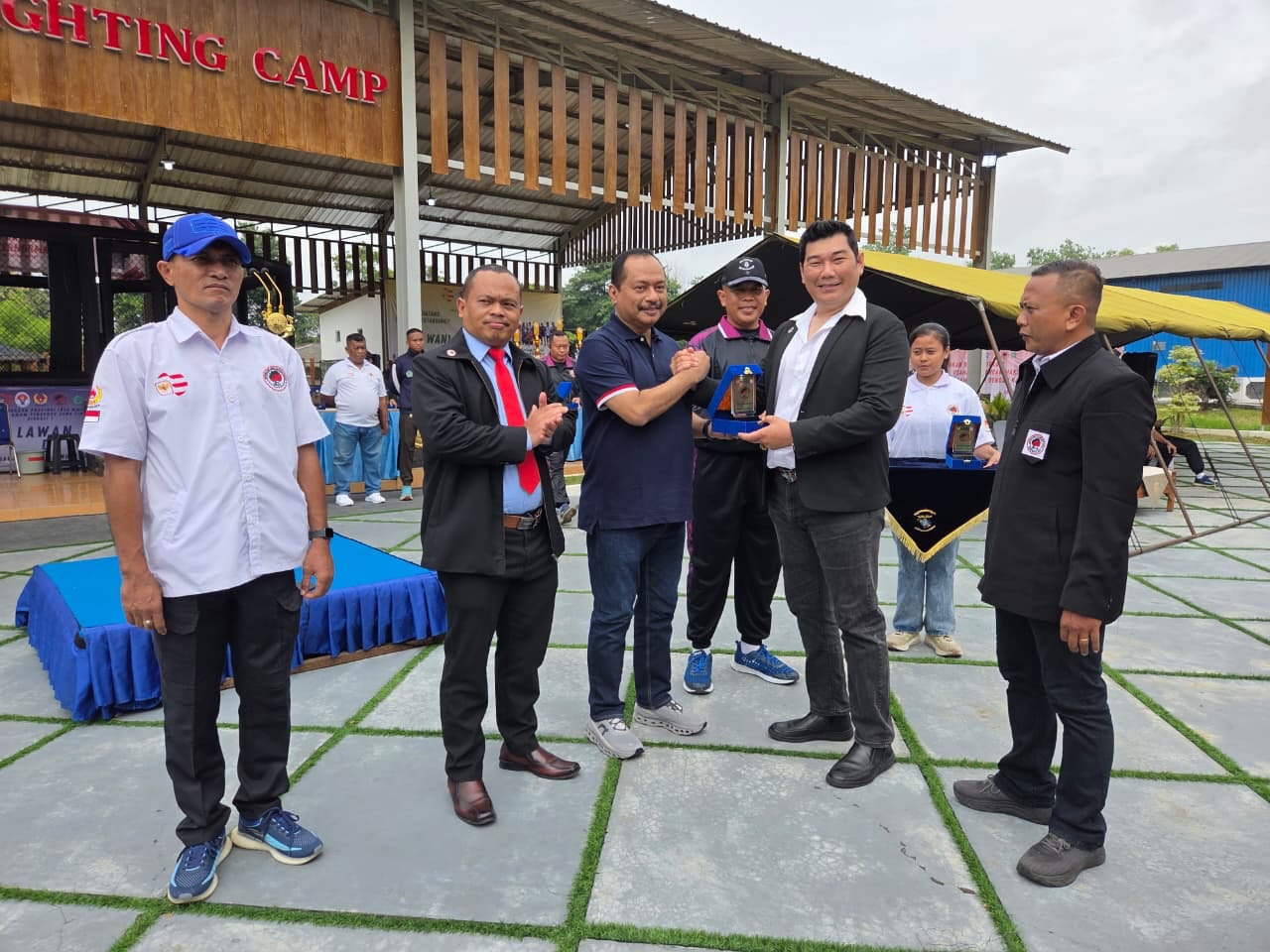 Ketua KONI Jatim, M Nabil saat membuka Kejurprov IBCA MMA Sirkuit I 2026