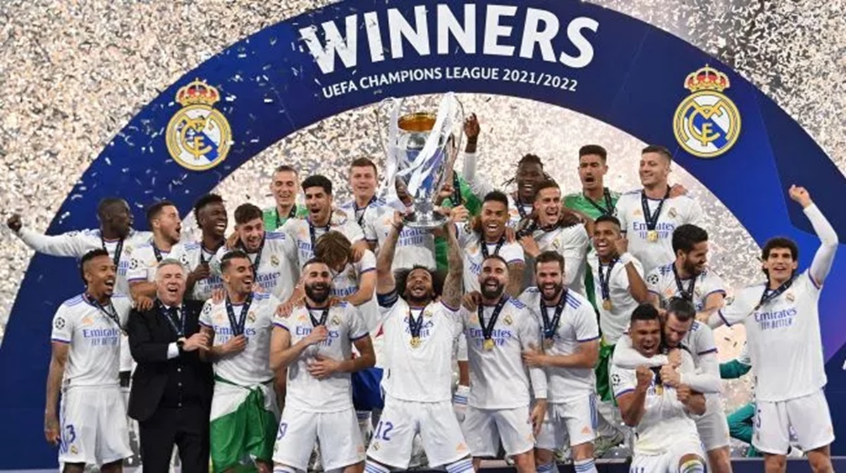 Real Madrid menjuarai Liga Champions musim 2021-2022