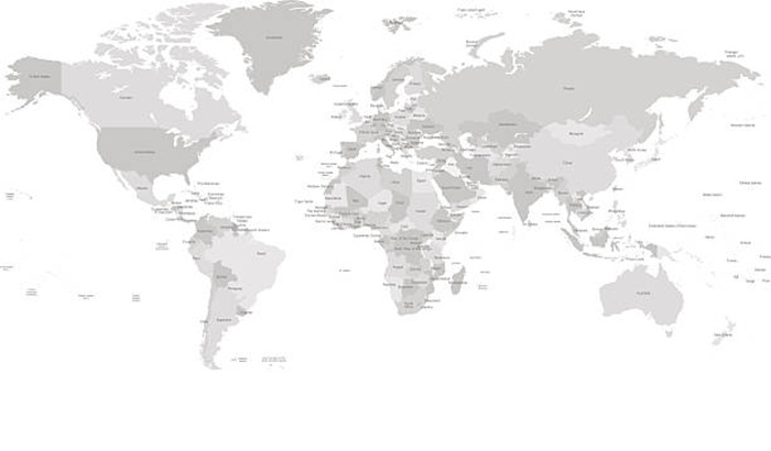 Ilustrasi peta dunia.