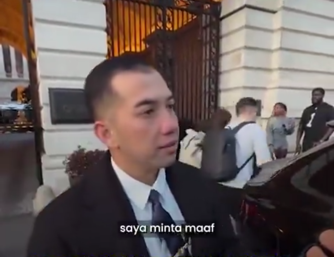 Video Paspamres disebut halangi jurnalis saat akan meliput Prabowo di London.
