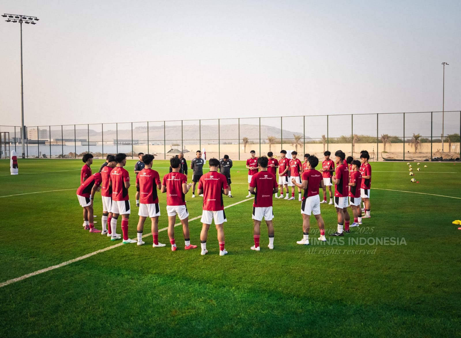 Latihan Timnas Indonesia U-17 jelang uji coba lawan Tiongkok.