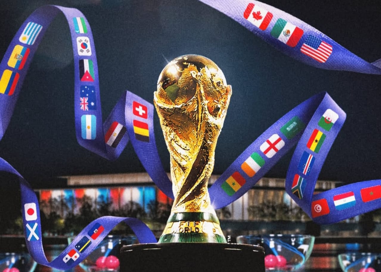 Ilustrasi trofi piala dunia. 
