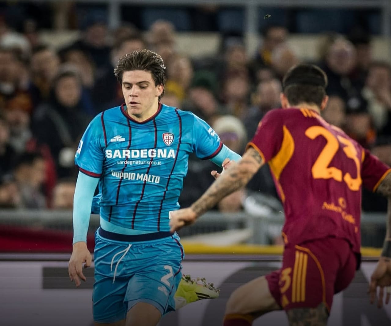 Pemain Cagliari Marco Palestra.
