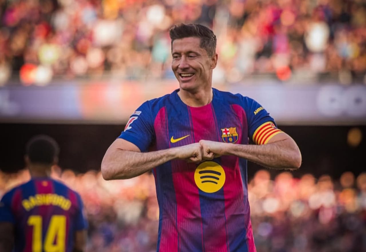 Pemain bidikan Chicago Fire yang saat ini bermain di Barcelona, Robert Lewandowski.