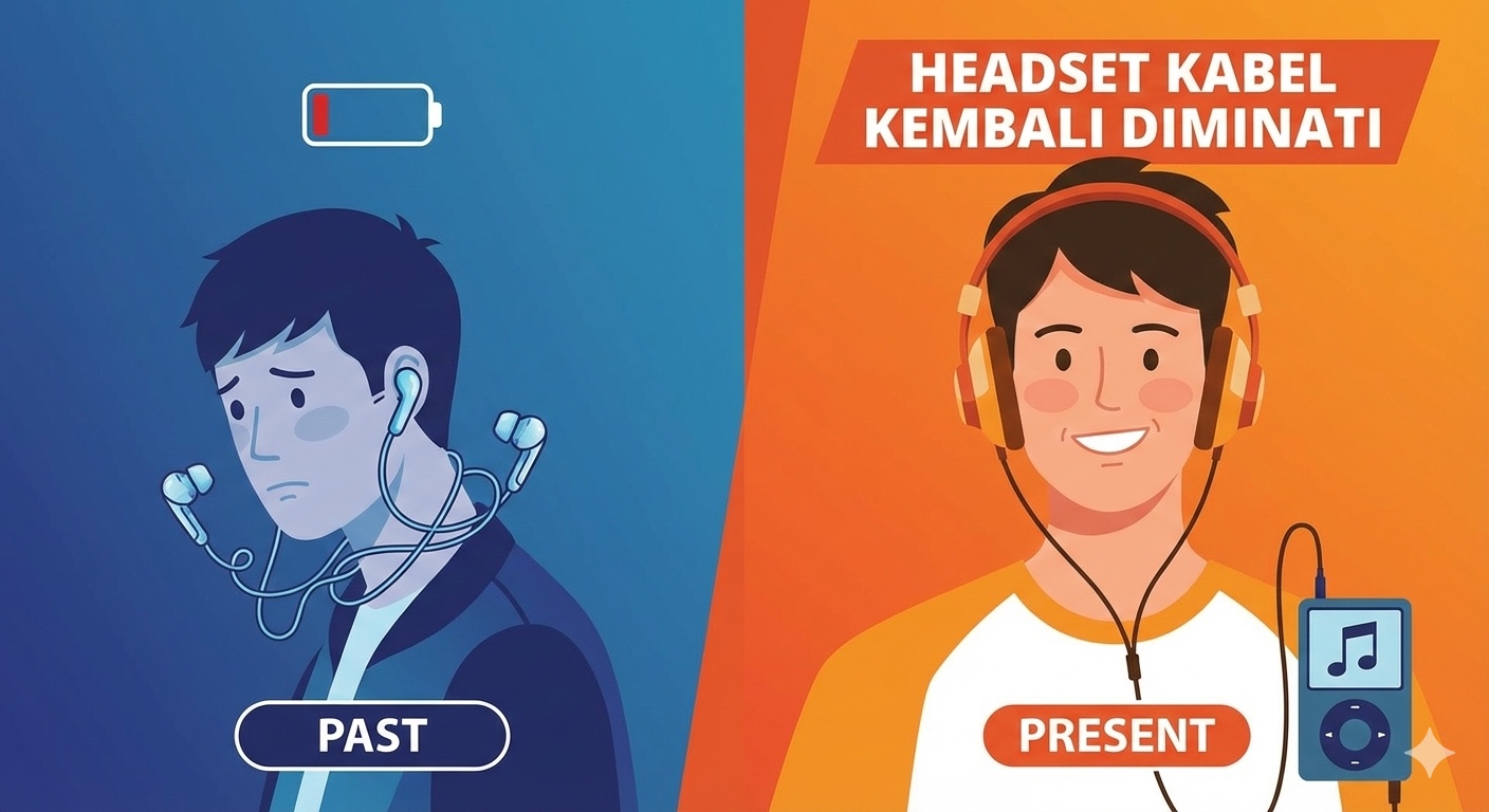 headset kabel kembali diminati, tren headset 2026.