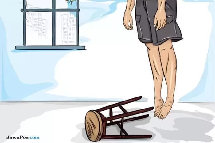 Ilustrasi bunuh diri.