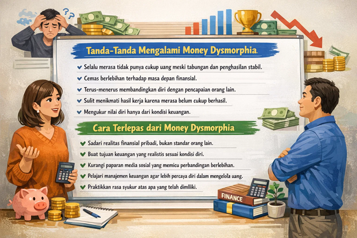 Money dysmorphia menjadi tantangan baru bagi Gen Z yang kerap membandingkan diri dengan standar sukses di media sosial.
