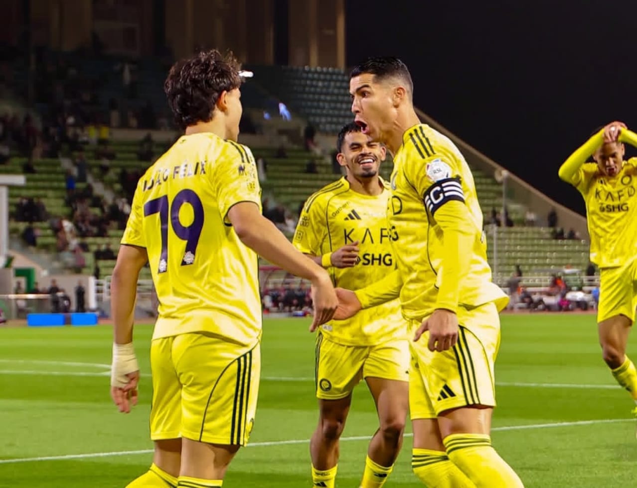 pemain Al Nasr di Saudi Pro League Cristiano Ronaldo dan Joao Felix