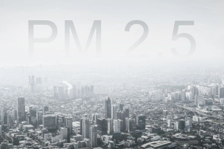 Ilustrasi polusi udara, PM2.5.