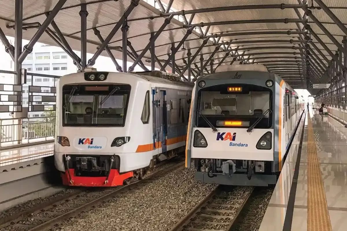 Ilustrasi kereta bandara Soetta