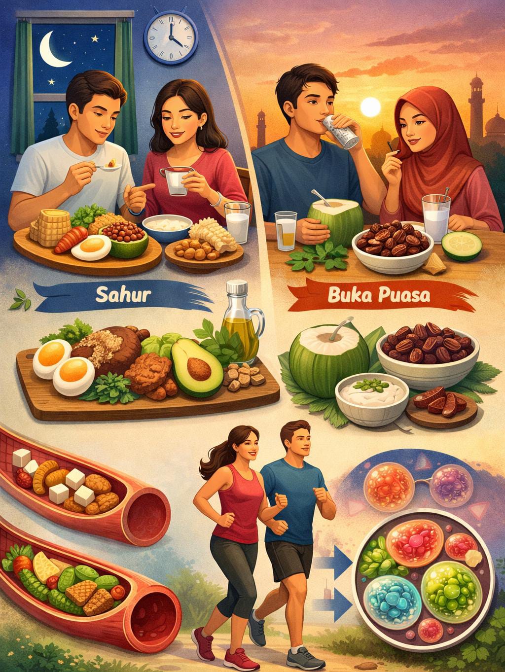 Pola Makan Sehat Selama Ramadan