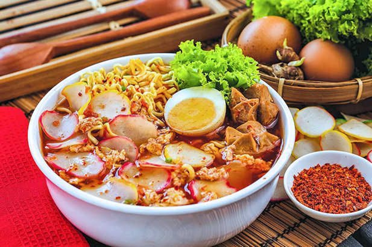 Ilustrasi makanan pedas