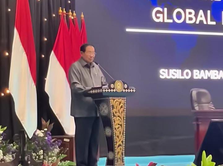 Susilo Bambang Yudhoyono kala berikan Kuliah Umum Di Lemhanas