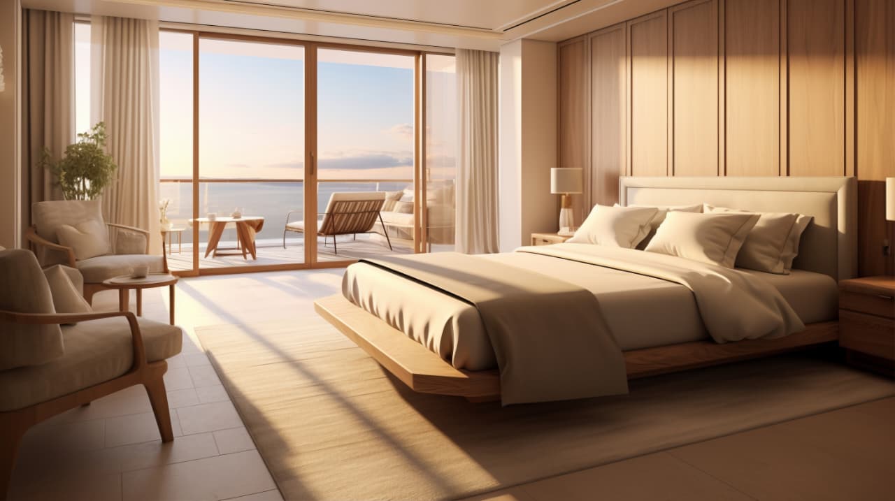 Ilustrasi kamar hotel