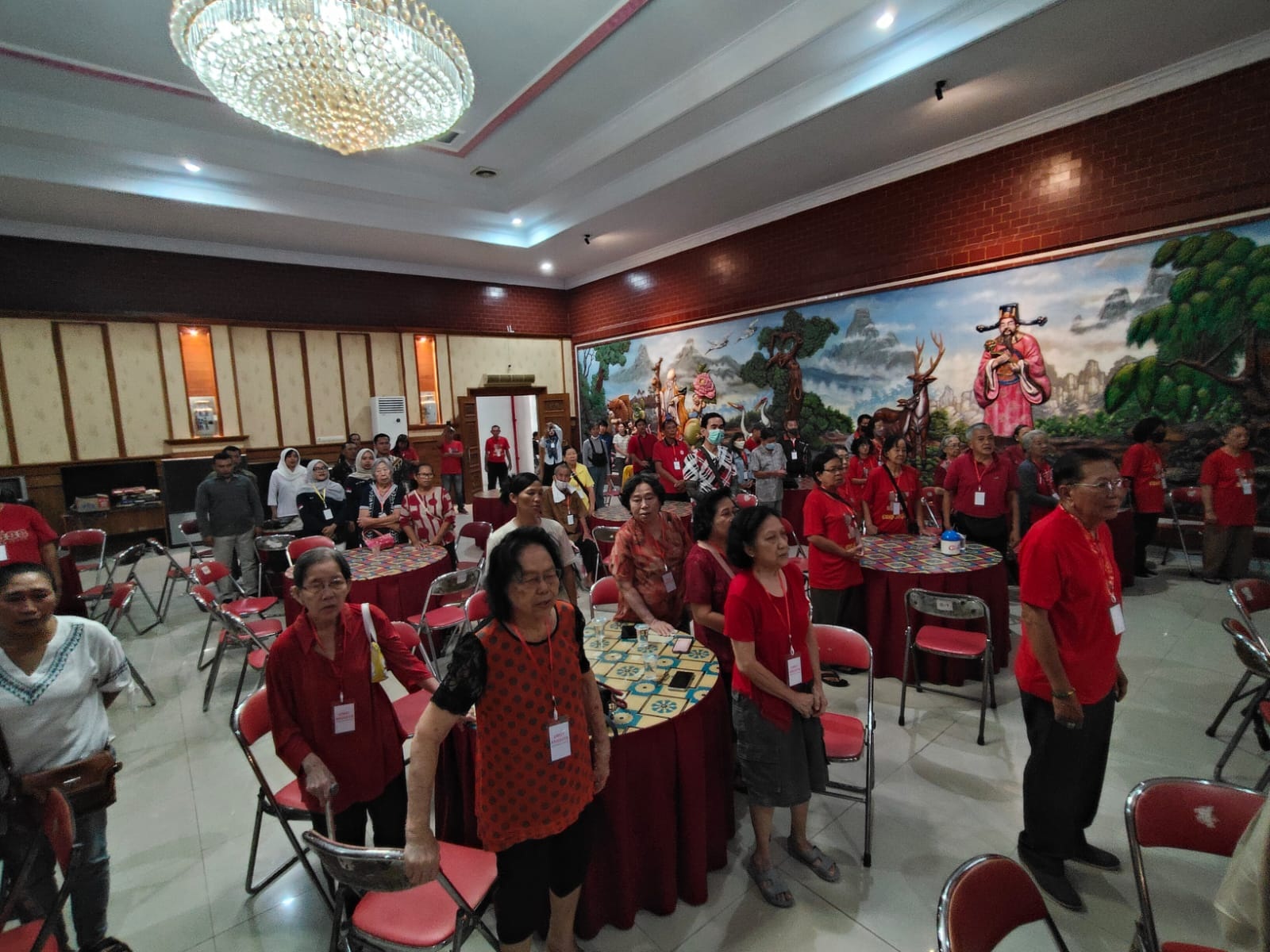 Musyawarah yang dihadiri pengurus-penilik dan umat anggota TITD Kwan Sing Bio Tuban, Minggu (1/3).