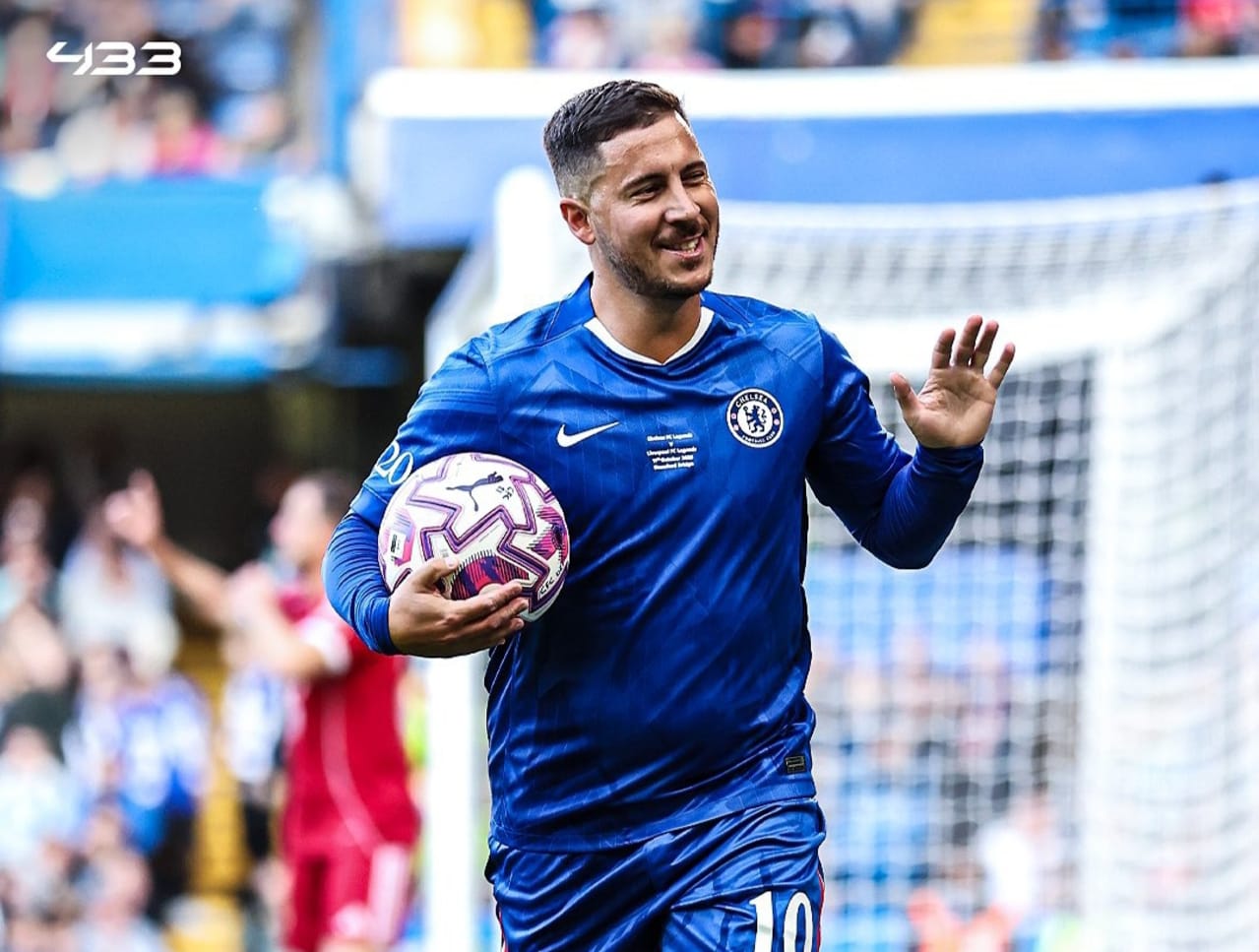 Ilustrasi Eden Hazard saat membela Chelsea di pertandingan persahabatan