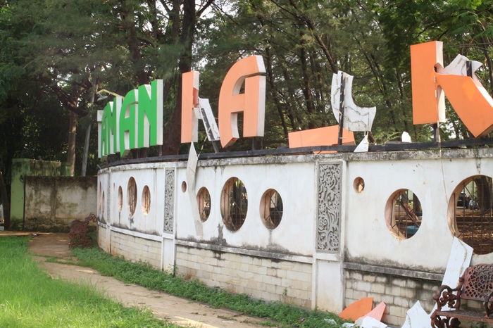 Lokasi Taman Kapur di Jalan Hayam Wuruk yang kini berfungsi sebagai ruang terbuka hijau dan tempat penangkaran rusa. Rencananya akan direvitalisasi.