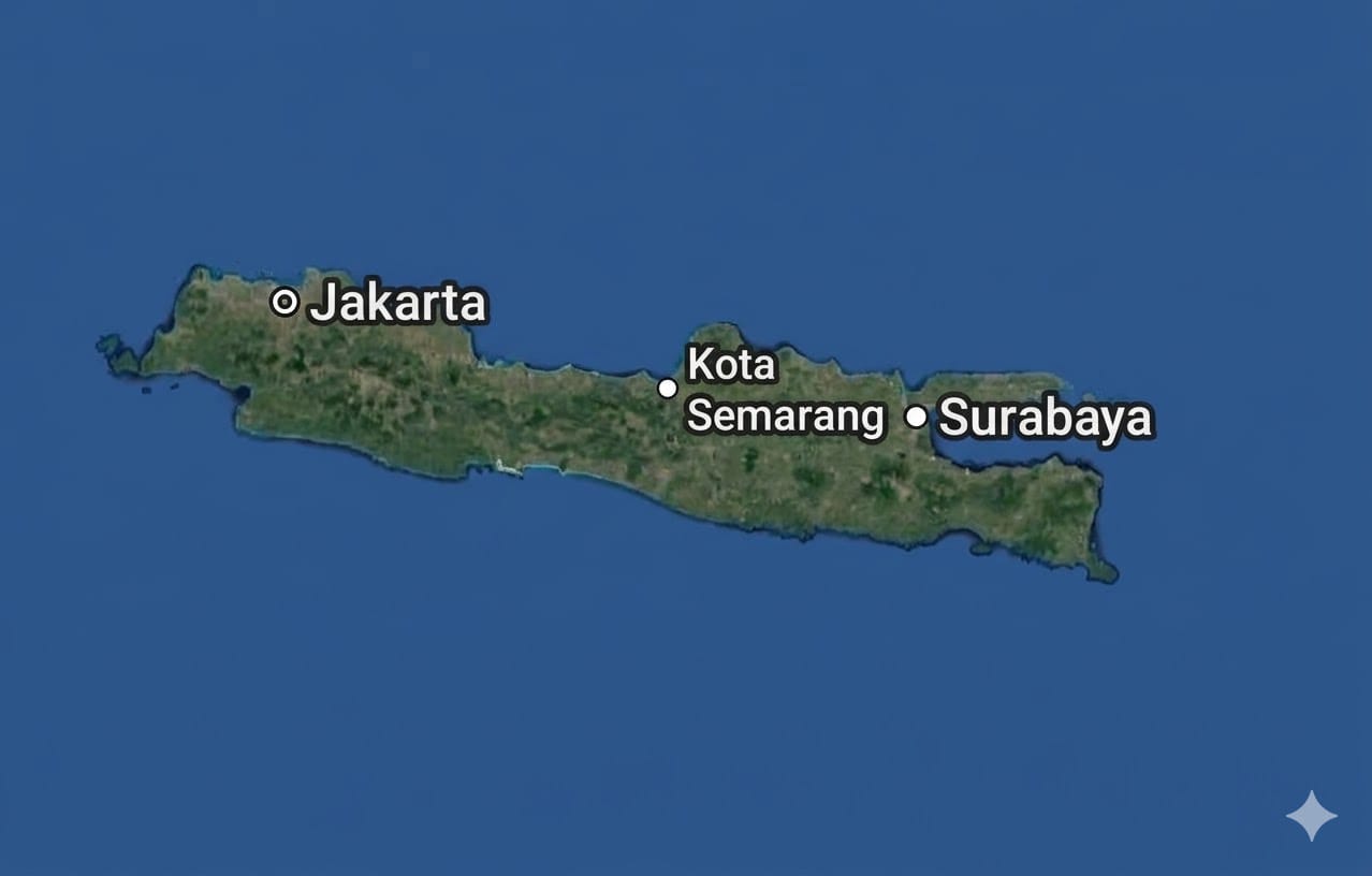 Ilustrasi Pulau Jawa