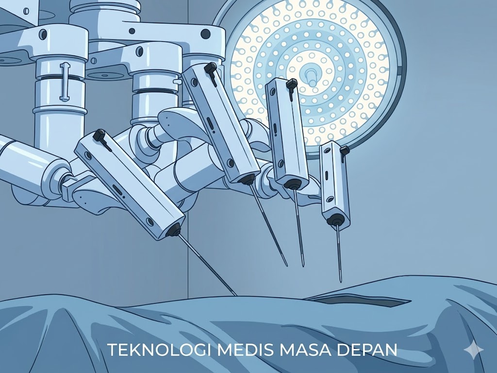 Ilustrasi robot bedah