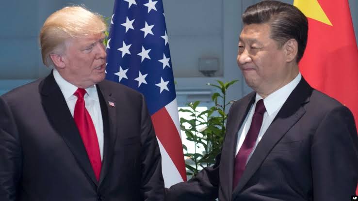 Presiden Amerika Serikat Donald Trump dan Persiden Tiongkok Xi Jinping