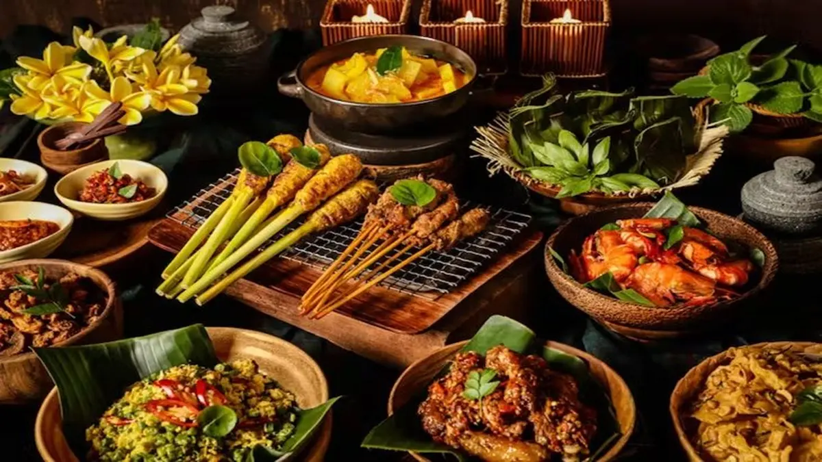 Ilustrasi berbagai macam kuliner Indonesia (Pinterest.com)