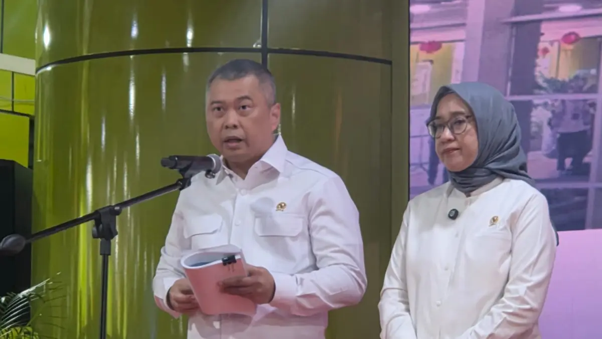 Menteri Perhubungan Dudy Purwagandhi saat konferensi pers. (Jawapos.com)