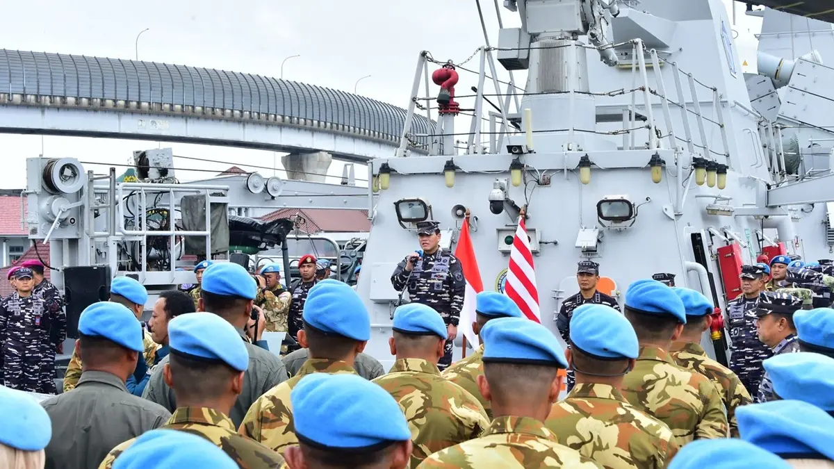ilustrasi TNI di PBB. (Jawapos.com)