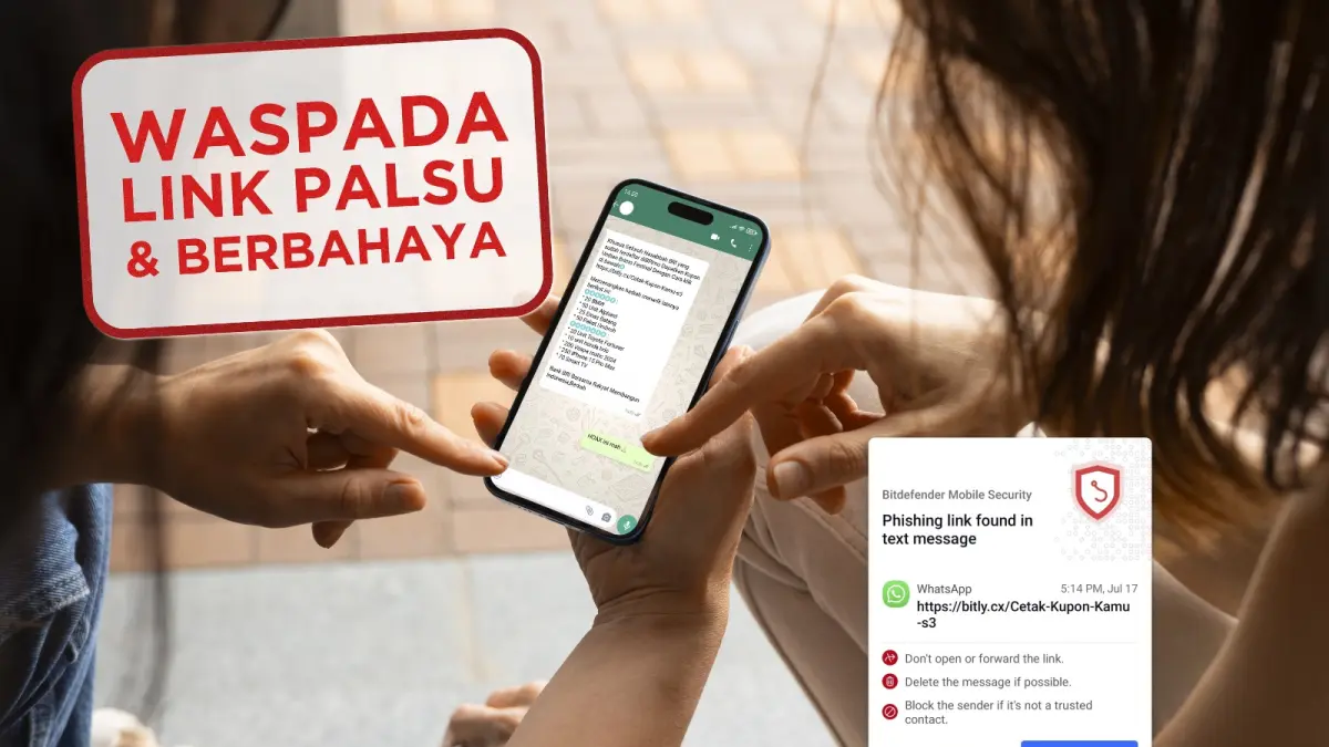 Ilustrasi modus penipuan dari link palsu. (Istimewa)