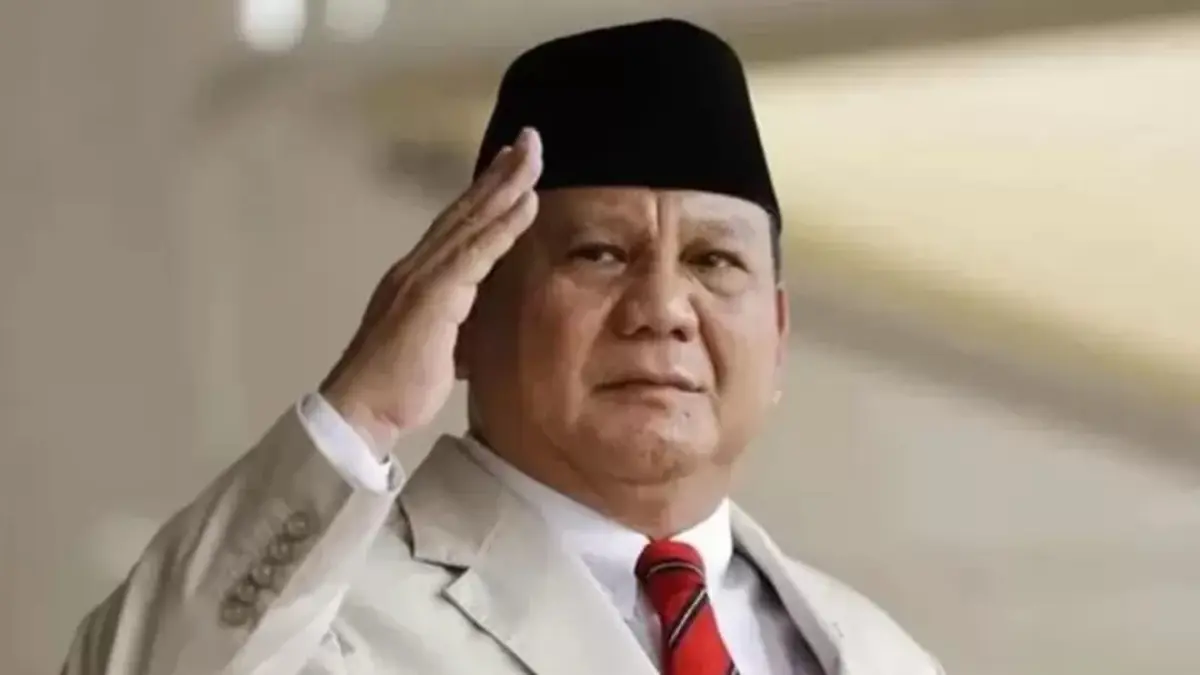 Presiden Indonesia Prabowo Subianto.