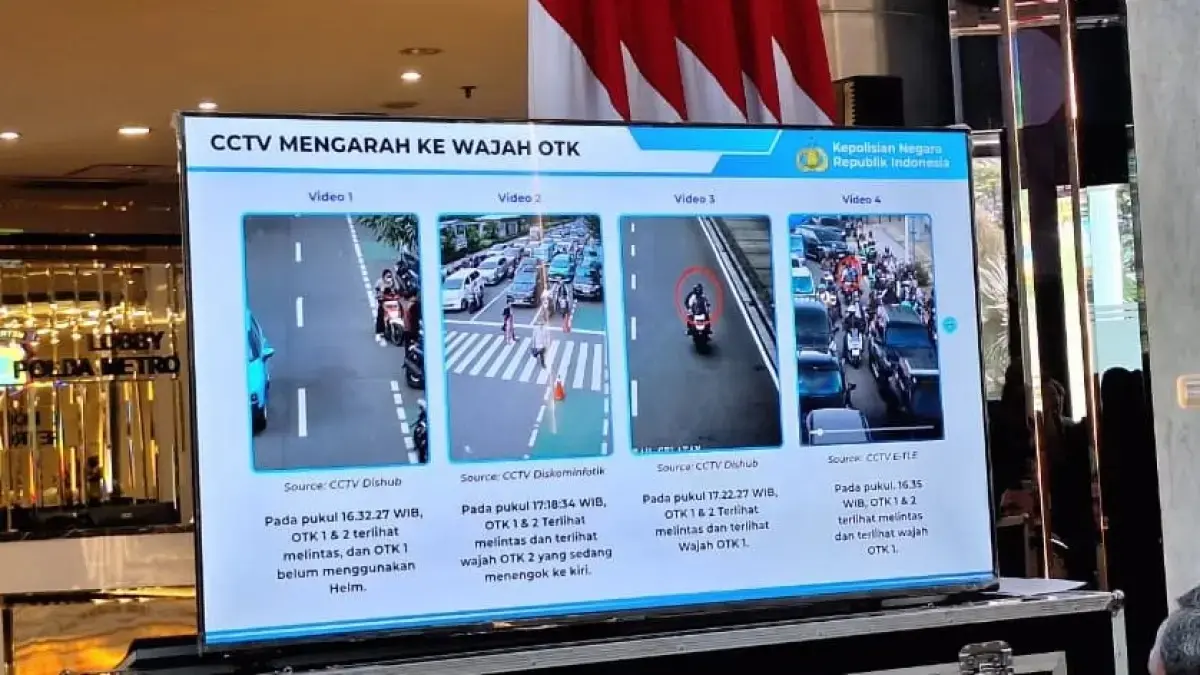 Rekaman CCTV yang menampilkan gerak-gerik eksekutor penyiraman air keras terhadap Aktivis KontraS Andrie Yunus. (Sabik Aji Taufan/JawaPos.com)