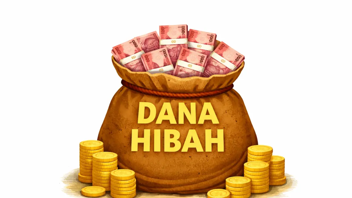 Ilustrasi dana hibah. (RADARTUBAN/ AI)