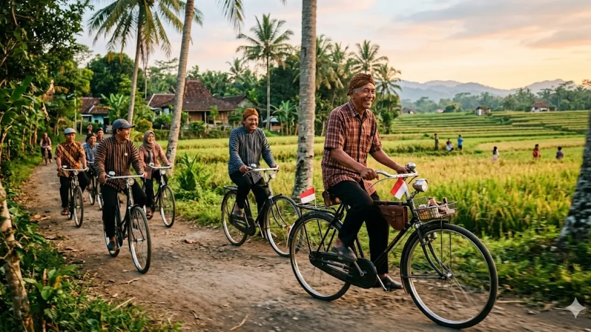 Ilustrasi efisiensi energi kepala daerah terapkan WFH hingga gowes kekantor. (RADARTUBAN/ AI)